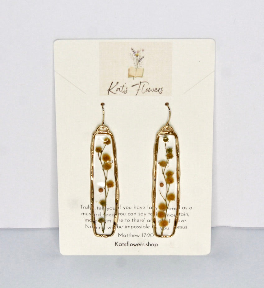 Earrings - Yellow Flowers