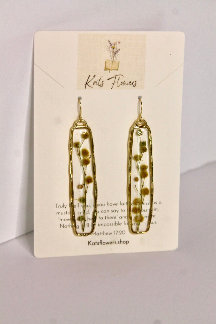 Earrings - Yellow Flowers