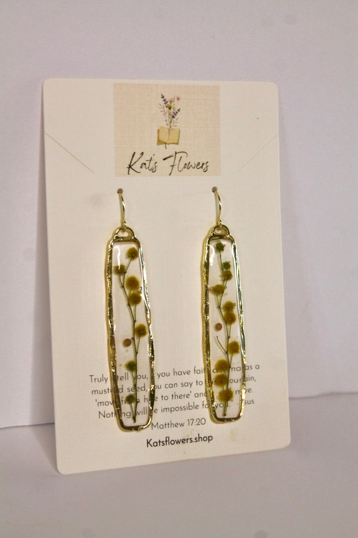 Earrings - Yellow Flowers