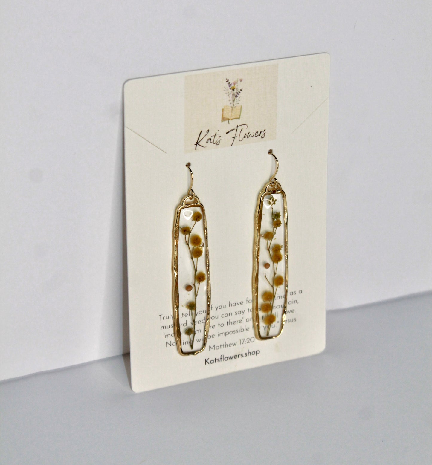 Earrings - Yellow Flowers