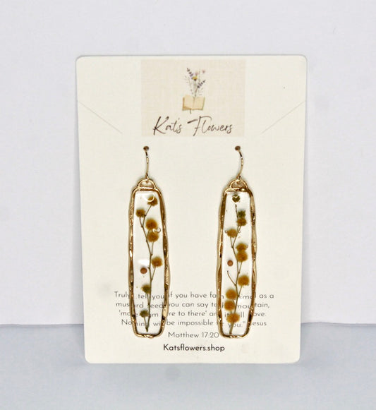 Earrings - Yellow Flowers