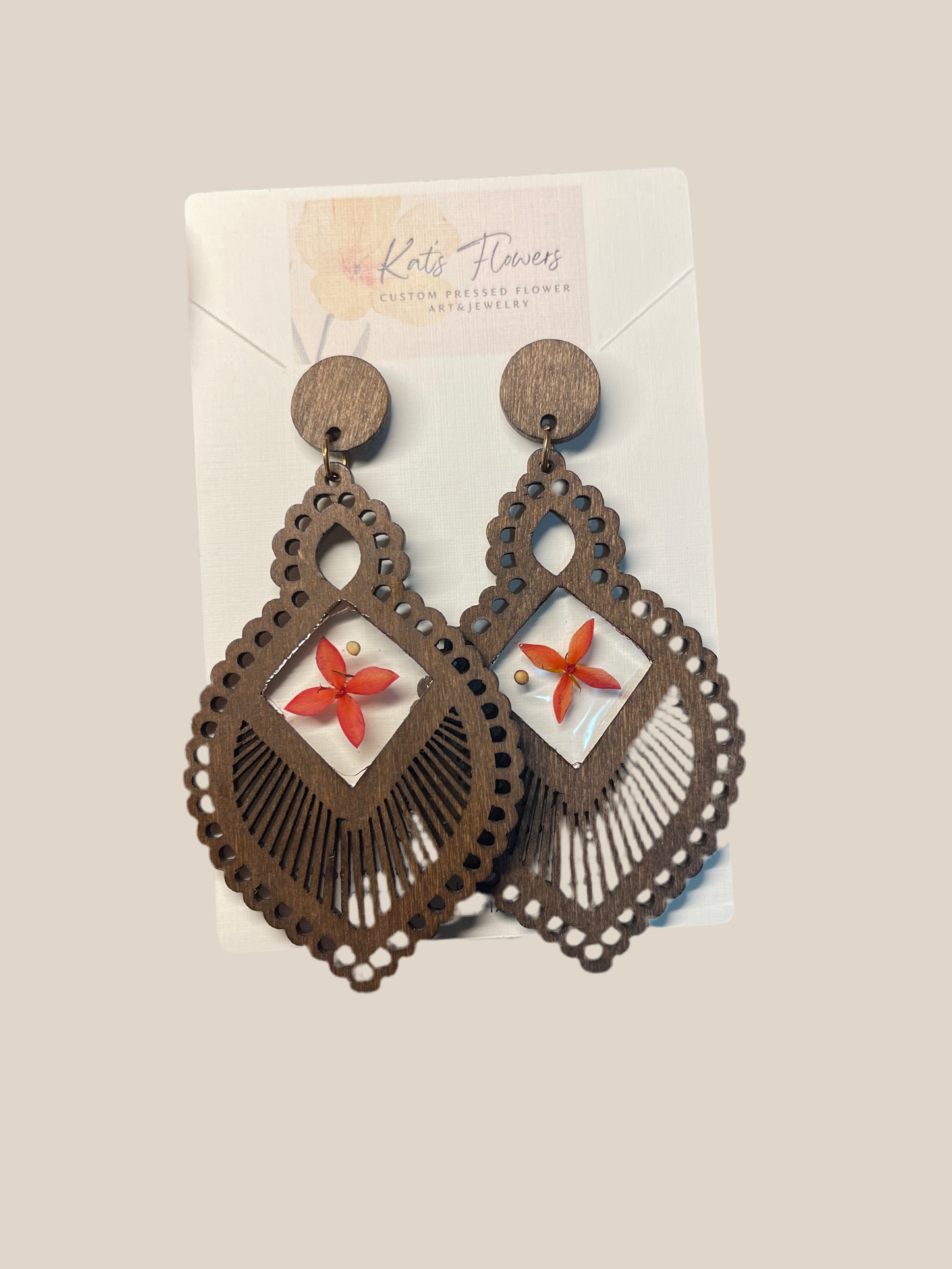 Pressed Flower Earrings