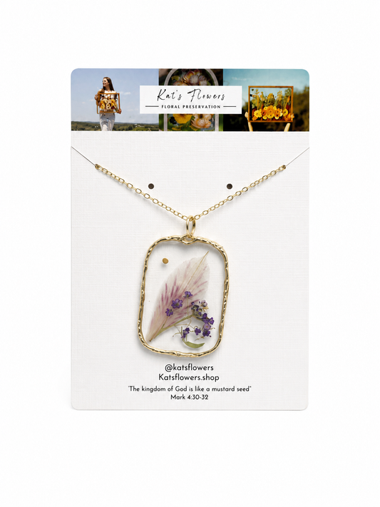Pressed Flower Necklace
