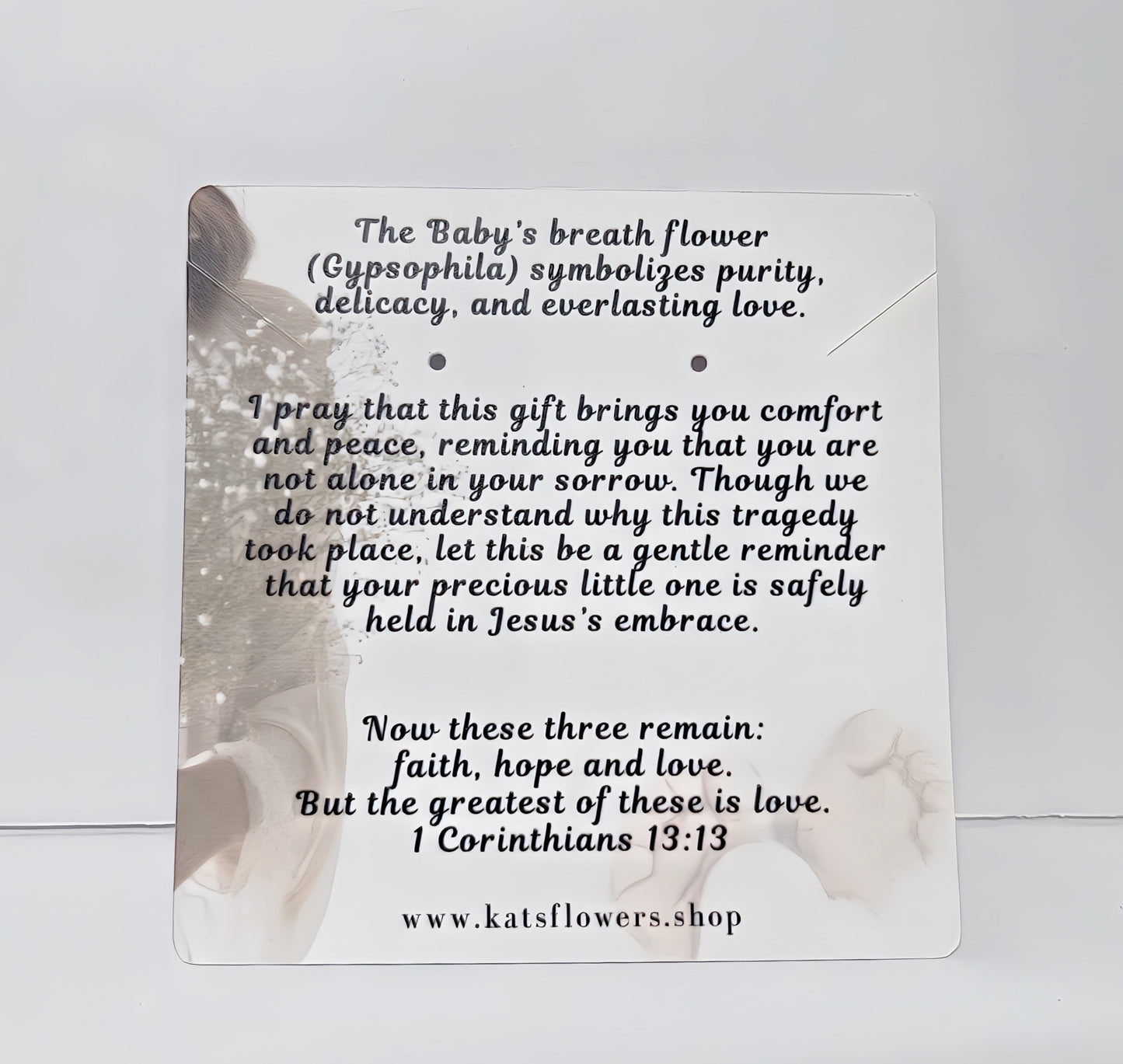 Miscarriage Gift - Baby’s Breath Earrings with Mustard Seed