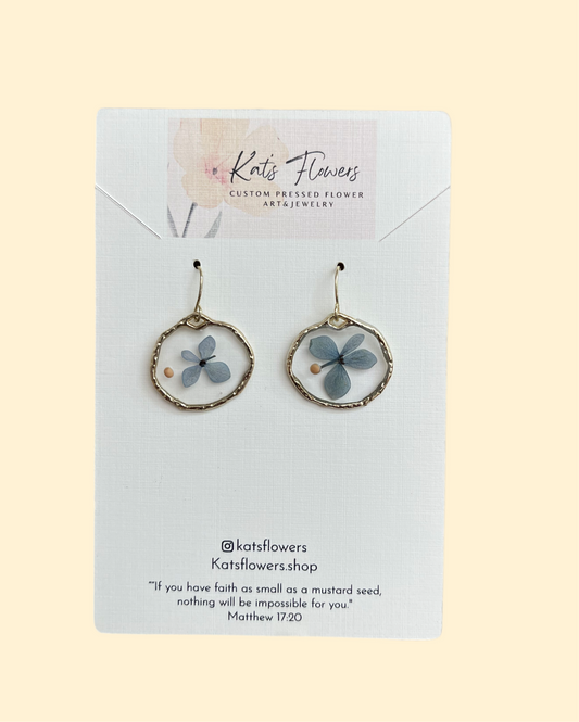 Pressed Flower Earrings