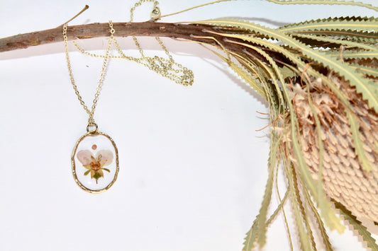 Necklace - Pink Flower
