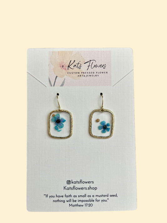 Pressed Flower Earrings