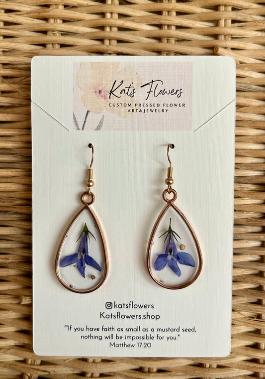 Pressed Flower Earrings