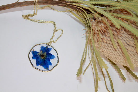 Flower Necklace - Large pendant - 30in Chain