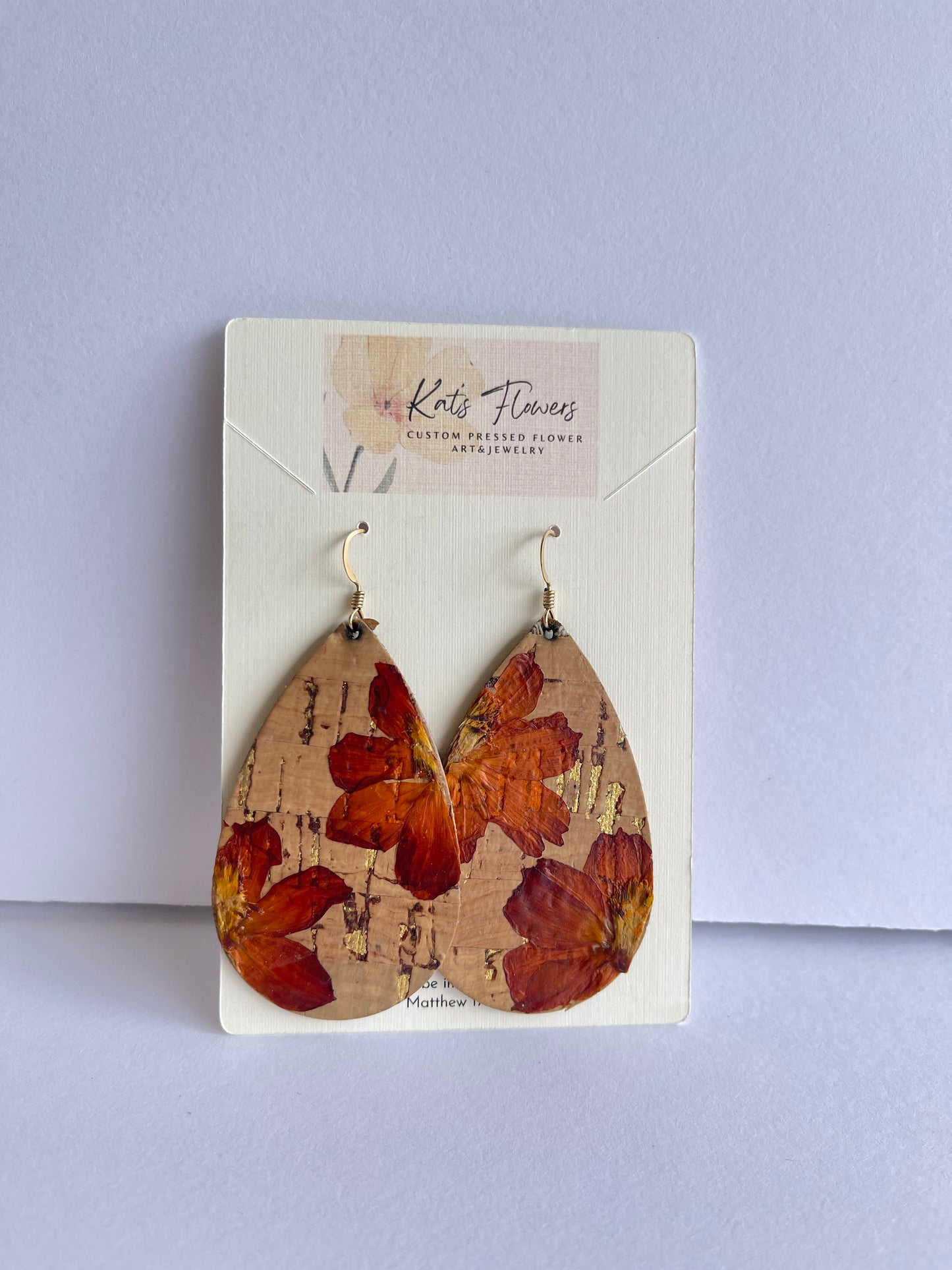 Pressed Flower Earrings